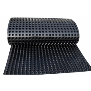 แผ่น HDPE แบบมีร่อง |   แผ่นระบายน้ำกันน้ำที่ทนทาน |   แผ่นเมมเบรนป้องกันห้องใต้ดินและระบายน้ำสำหรับพื้นภายนอกอาคาร - Product Image 1