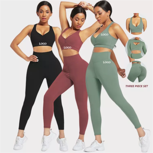 Vêtements de sport pour femmes, ensemble yoga, vêtements de gym, leggings et haut de sport, tenue d'entraînement, vêtements de sport confortables pour femmes - Product Image 2
