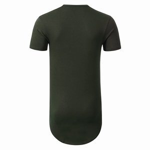 TRENDION APPAELS OEM T <b>Shirt</b> Private Label Men's Longline T <b>Shirt</b> Curved Hem T <b>Shirt</b> Side <b>Zip</b> Casual Fashion Tee Supplier - Product Image 4