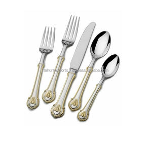 Juego de cubiertos de acero inoxidable de metal de alta calidad de diseño estándar Juego de cubiertos en artículos de comedor para utensilios de cocina - Product Image 1