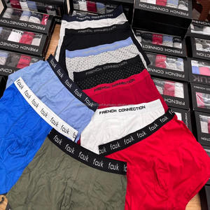 Calzoncillos bóxer de cintura media para hombre al por mayor, ropa interior transpirable de algodón y elastano, calzoncillos de algodón cómodos para hombre al por mayor, disponibles en stock. - Product Image 2