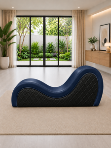 Canapé Exotique Lovely Navy par Emerald Sofa, Canapé Moderne pour Chambre à Coucher, Fabrication Personnalisée de Tissus, Canapé Lune de Miel 21+, Canapé Tantra - Product Image 3
