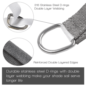 Dark Grey HDPE Sunshade Sail 10 X10 X14-Stylish <b>Shade</b> Sails & Nets - Product Image 3