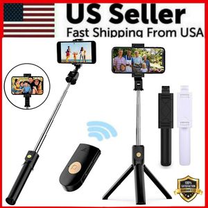 <b>Selfie</b> <b>Stick</b> and Tripod Remote Stand Desktop Cell Phone Holder for iPhone for Samsung US Compatible - Product Image 2