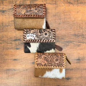 ออกแบบใหม่ที่ได้รับความนิยมมือเครื่องมือหนังผู้หญิงคลัทช์กระเป๋าที่มีสไตล์ร้อนขายหนัง Cowhide จริงกระเป๋าสตางค์ผู้ถือบัตรบาง - Product Image 3