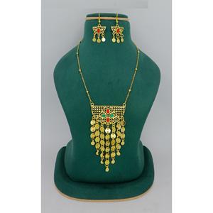 Martasha diseñador islámico Ramadán especial chapado en oro UAE joyería especial Dubai joyería collar pendiente conjunto Joyería Árabe - Product Image 1