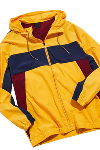 Custom Logo Lightweight Nylon Windbreaker <b>Jacket</b> <b>For</b> <b>Men</b> Color Block Hooded Zip Up Outdoor Sports Training Track <b>Jacket</b> - Product Image 3