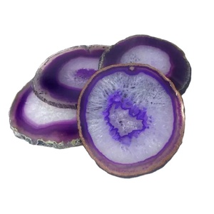 Losa de piedra natural, azulejos de ágata ónix púrpura de cristal, decoración de piedras preciosas de cristal curativo, Panel de pared, azulejo, decoración del hogar - Product Image 1