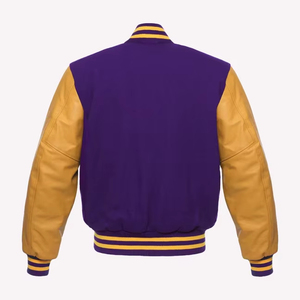 High Quality Custom Made Varsity <b>Jackets</b> Unisex Custom Logo Stand Collar <b>Canvas</b> Fabric Custom Design Winter Breathable - Product Image 2