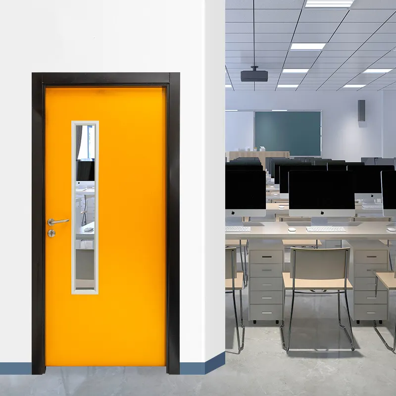 2024 New Design High Quality Steel Classroom Door Hospital Door for School Office Building