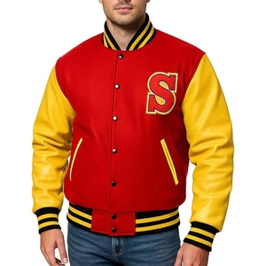 Chaqueta Varsity Personalizada OEM, Chaqueta Bomber Universitaria Premium, Chaqueta de Mezcla de Lana Estilo Urbano, Parches Bordados, Logotipo Personalizado - Product Image 4