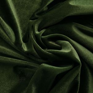 Premium Green 9000 Velvet <b>Fabric</b> Woven Percent Polyester Soft <b>Medium</b> Weight Brushed dress For Luxury Garments Suit exports bulk - Product Image 3