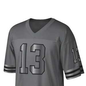 Maillot de football américain en gros à manches courtes, nouveau design, personnalisable pour équipe, respirant et à séchage rapide - Product Image 4