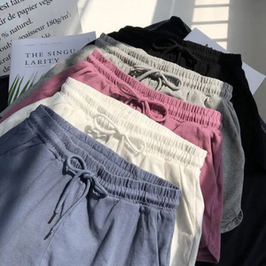 Women Premium Fabric 100% Cotton Casual Shorts High Waist Loose Fit Hot Summer Soft Breathable Wholesale - Product Image 1