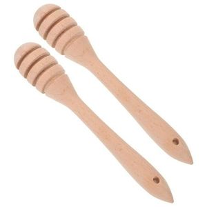 Smooth Finish Wooden Honey Dipper Wand <b>For</b> Honeycomb Syrup Drizzle And Elegant Dining Table Presentation - Product Image 1