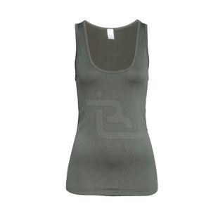 Ropa de Gimnasio sin Mangas, Nuevo Estilo, Camisetas de Tirantes para Mujer en Stock, Hechas de Algodón y Poliéster - Product Image 4