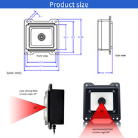 Módulo de Código de Barras de Bajo Consumo Ecodesky EMT6652MRF, Lector RFID 1D 2D NCF, Amplio Rango de Temperatura -40°C ° C-70 ° C