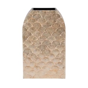 Custom Pattern Mother of Pearl Mosaic <b>Ceramic</b> <b>Vase</b> Elegant Pearlized Flower Holder for Office - Product Image 2