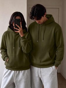 Sudadera con Capucha Unisex de Invierno, Ecológica, Transpirable, para Hombre y Mujer, de Forro Polar Grueso, de Algodón, Estilo Holgado - Product Image 3