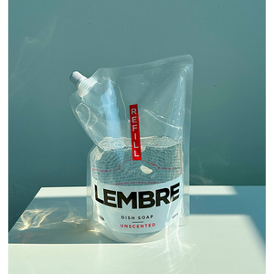 LEMBRE Recarga de jabón para platos Bicarbonato de sodio suave Glicerina Líquido para lavavajillas Suave Toque Detergente de cocina - Product Image 1