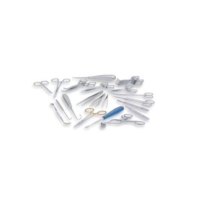 Juego de Instrumentos para Cirugía de Tejidos Blandos, Kit de Equipo Quirúrgico Médico Profesional con Pinzas, Tijeras, Portaagujas y Bisturí - Product Image 1