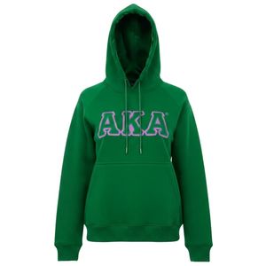 Sweat à capuche unisexe en molleton de coton premium avec broderie chenille lettres grecques, coupe confortable, style streetwear, idéal pour l'hiver - Product Image 1