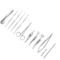 Ensemble d'instruments chirurgicaux pour chalazion, 12 pièces, acier inoxydable, réutilisables, outils chirurgicaux ophtalmiques de haute qualité, Medivolve