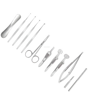 Ensemble d'instruments chirurgicaux pour chalazion, 12 pièces, en acier inoxydable, outils ophtalmiques, vente en gros, fabricant - Product Image 4