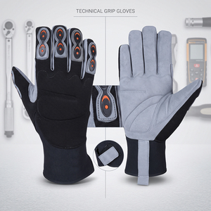 Gants de travail en cuir renforcé Amara, résistants aux coupures, résistants à la chaleur, protection des mains, construction, mécanicien, hiver - Product Image 5