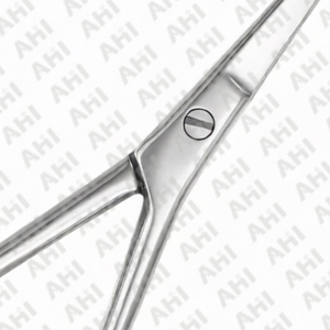 Ciseaux à poils de nez miniatures professionnels en acier inoxydable AHI personnalisés pour la coupe des sourcils et des poils de nez - Product Image 5
