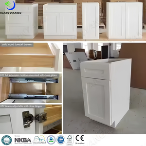 Gabinetes de Cocina Modernos Ecológicos de Madera y Melamina, Modulares, Multicolores, Listos para Armar, Personalizados por Sanyang 2026 - Product Image 6