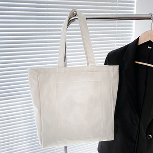 Sac fourre-tout en toile de coton imprimé personnalisé avec logo, écologique, à poignée longue et bandoulière, format moyen, pour le shopping – Offre Spéciale - Product Image 6