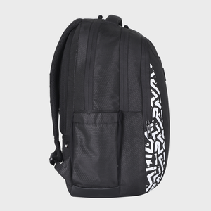 Arctic Fox Black <b>Laptop</b> <b>Backpack</b> with USB Port Large Capacity Geometric Pattern - Product Image 3