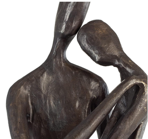 Escultura de objeto decorativo de mesa Vintage moderno Nuevo Color creativo aluminio fundido a mano diseñador aspecto elegante - Product Image 4