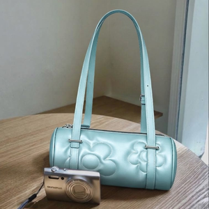 PU Leather Fashion Shoulder <b>Bag</b> with Two Straps Floral Embossed Underarm Purse Zipper Closure for Women Outdoor Travel Shopping - Product Image 4