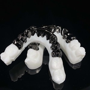 Grillz personnalisés en argent 925 avec moissanite VVS taille brillant rond, bijoux dentaires Hip Hop unisexe - Product Image 2