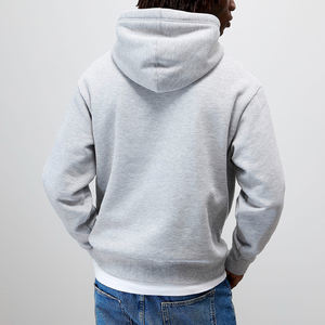 Vente en gros de sweats à capuche unisexes en tissu polaire surdimensionné 240GSM, impression personnalisée de votre propre logo, sweats à capuche vierges, logo personnalisé en usine, sweat à capuche pour homme - Product Image 6