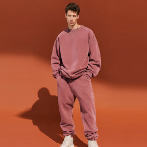 Ensemble de survêtement baggy pour homme avec sublimation, sweat à capuche à épaules tombantes et pantalon de survêtement imprimé à jambes larges, survêtement oversize d'hiver - Product Image 6