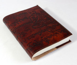 Antique Cherry Red Genuine Leather Journal Handmade <b>A6</b> Agenda With Recycled Cotton Paper Goat TC Refillable Office Style <b>Diary</b> - Product Image 2