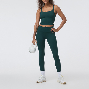 Top Deportivo de Punto Acanalado, Suave, Ecológico, Transpirable, para Mujer, en Oferta - Product Image 5