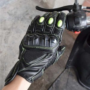 Gants de moto en cuir imperméables à doigts entiers avec écran tactile, personnalisables, imprimés, haute qualité 2026 - Product Image 4