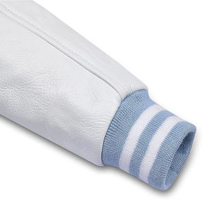 Chaqueta Varsity para Hombre, Mezcla de Algodón y Poliéster, Verde, Estilo Béisbol Universitario, Inspirada en el Streetwear, Superventas - Product Image 4