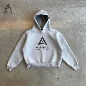 เสื้อฮู้ดผ้าฝ้ายพรีเมียม Aifran รุ่นหนาพิเศษ – เสื้อพูลโอเวอร์บุขนนุ่มพิเศษพร้อมเชือกปรับได้และกระเป๋าจิงโจ้ - Product Image 1