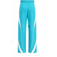 Ensemble de survêtement personnalisé avec logo, coloris turquoise et blanc, 100 % coton, sweat à capuche entièrement zippé 450 g/m² et pantalon