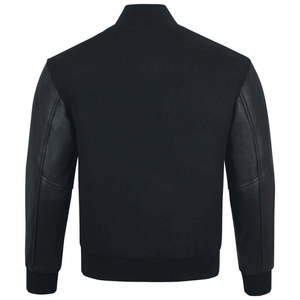 Veste universitaire de baseball personnalisée pour homme, en mélange de laine de qualité supérieure, avec logo brodé, poignets côtelés, vêtement d'extérieur tendance - Product Image 4