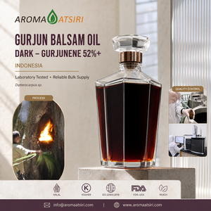 Aceite Esencial Puro de Bálsamo de Gurjun Atsiri Oscuro 52%+ Gurjuneno, Destilado al Vapor, Indonesia, Aromaterapia - Product Image 1