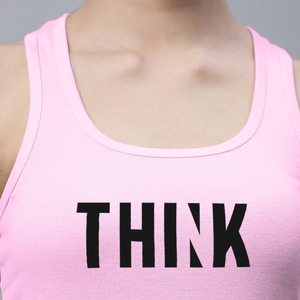 Cheap Price Wholesale Custom Women's Tank <b>Top</b> with Front Logo Design Knitted Fabric Breathable <b>High</b> Quality Tank <b>Top</b> in Stock - Product Image 5