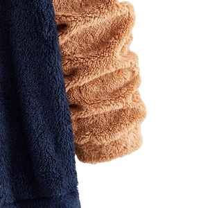 Unisex <b>Sherpa</b> Fleece Solid Oversized Hoodie Warm Soft Plush Pullover Casual Winter Hooded Sweatshirts Cozy Outdoor Daily Wear - Product Image 3