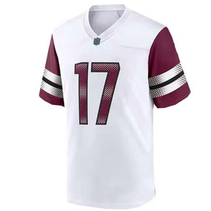 Maillots de football américain en gros de qualité supérieure, 100 % polyester, imprimés numériquement, col en V, manches courtes, nom d'équipe personnalisé, unisexe, respirant - Product Image 6