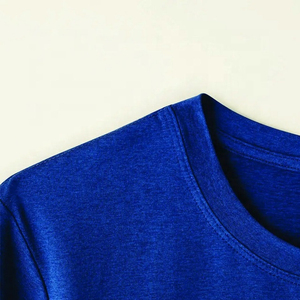 Nouveau style de t-shirt à manches courtes pour femmes, écologique, personnalisable, col rond, séchage rapide, respirant, jersey 100% coton pour l'été - Product Image 4